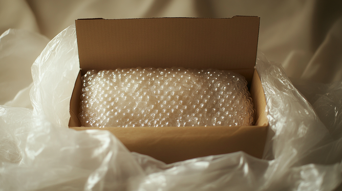 Envelope com plástico bolha interno: proteção segura
