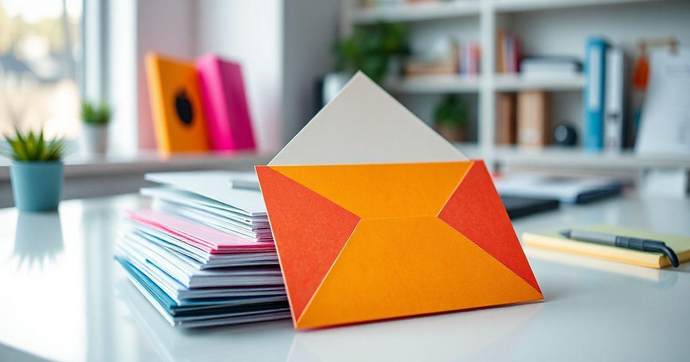 Envelope colorido A4 para organizar com estilo e praticidade