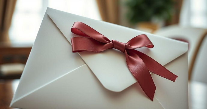 Envelope com Fita: Elegância em Cada Detalhe