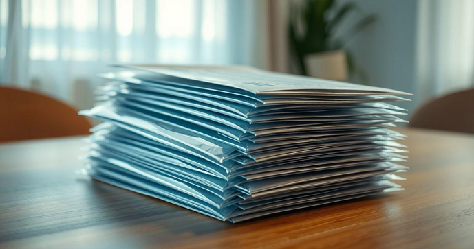 Envelope plástico para nota fiscal