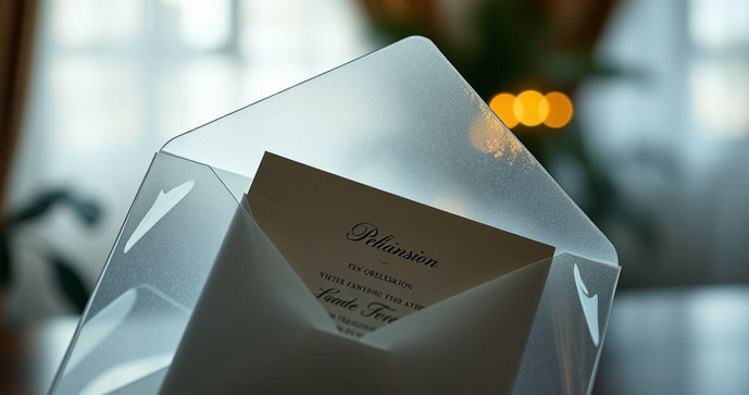 Envelope plástico transparente para convite: a escolha ideal para destacar suas comemorações
