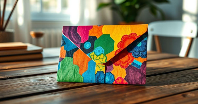Envelope colorido A4 transforma sua apresentação em algo especial