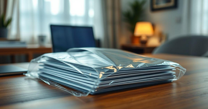 Envelope Plástico Transparente Auto Adesivo para Organizar e Proteger